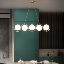 Modern Glass Globe Pendant Light Minimalist Light Fixture