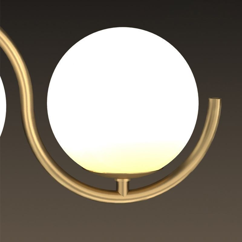 Modern Glass Globe Pendant Light Minimalist Light Fixture