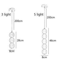 Pendant Light Acrylic Beaded Decorative Lighting