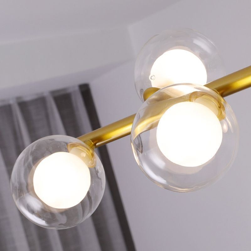 Chandelier Glass Globe Horizontal Type Pendant Light