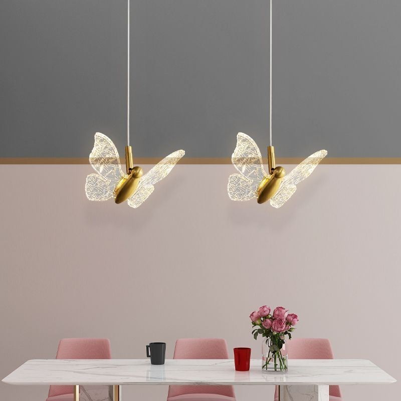 Pendant Light Acrylic Butterfly Ceiling Light Fixture
