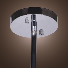 Modern Contemporary Crystal Chrome Metal Chandelier