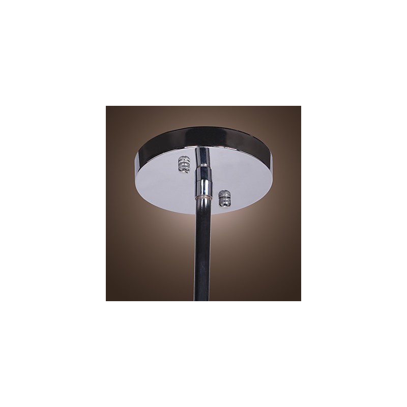 Modern Contemporary Crystal Chrome Metal Chandelier