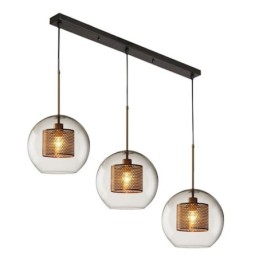 Minimalist Glass Cluster Pendant Light 3 Light Ceiling Light Island
