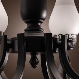 Traditional Classic Candle Style Painting Chandelier