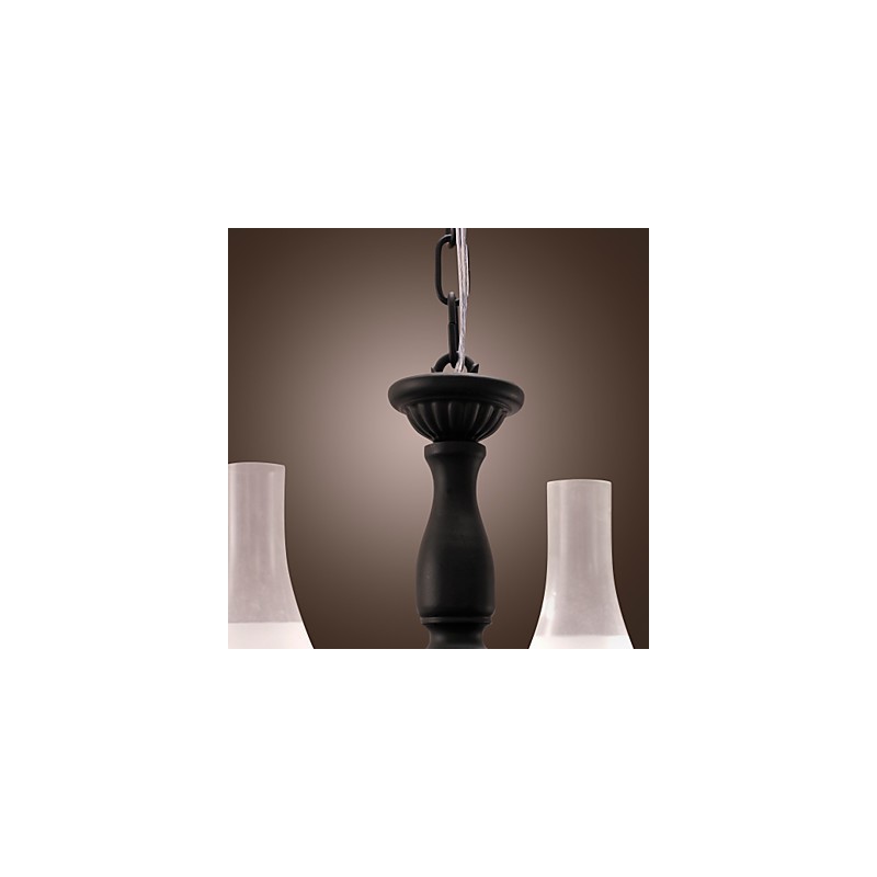 Traditional Classic Candle Style Painting Chandelier