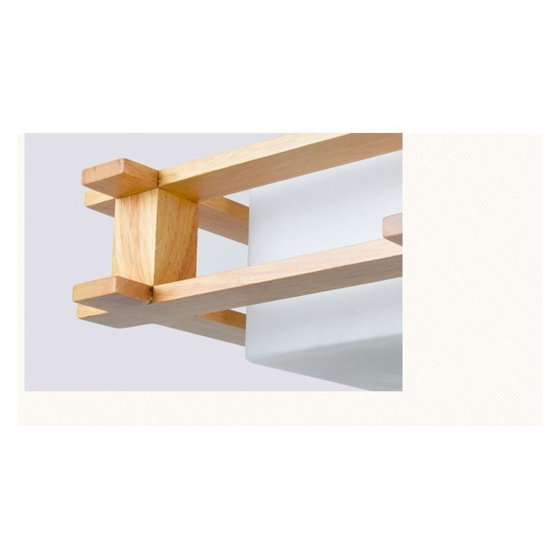 Creative 3 Lights Oak Pendant Lamp Decorative Wood Ceiling Light Cafe