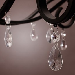 Traditional Classic Candle Style Painting Chandelier