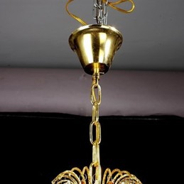 Traditional Classic Crystal Painting Metal Chandelier