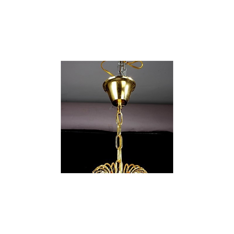 Traditional Classic Crystal Painting Metal Chandelier