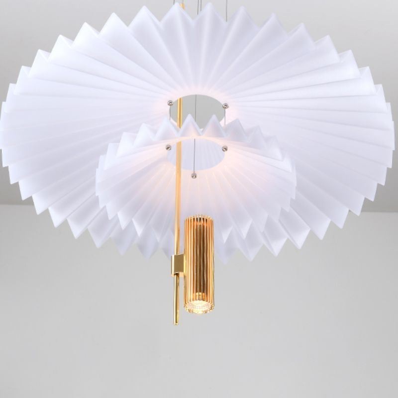 Modern Pleated Pendant Light Acrylic Decorative Lighting