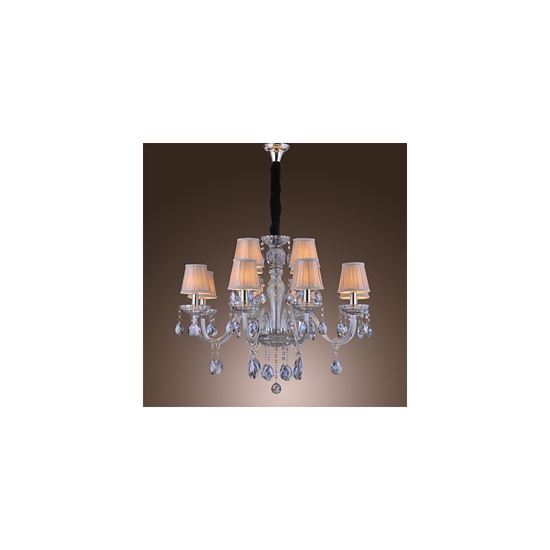 Traditional Classic Crystal Electroplated Glass Chandelier