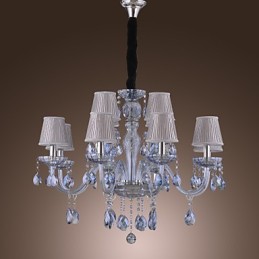 Traditional Classic Crystal Electroplated Glass Chandelier