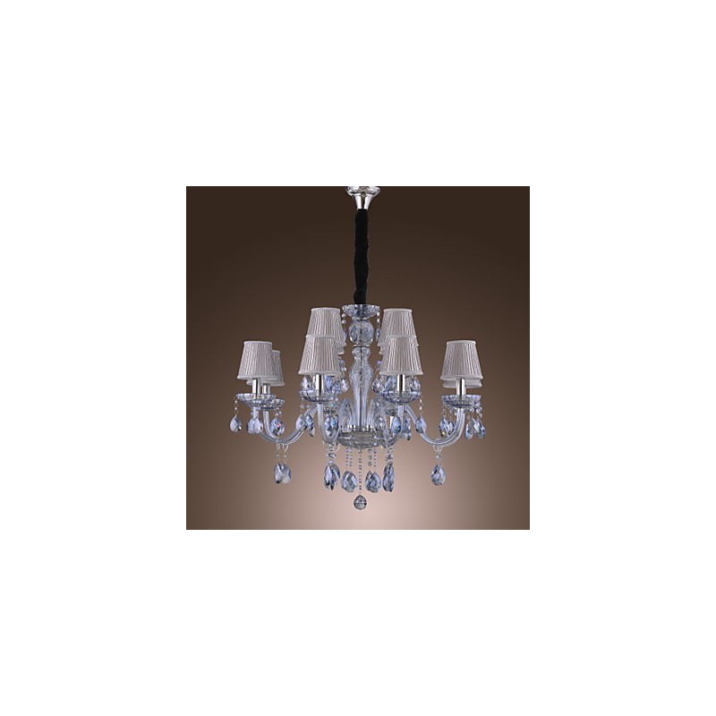 Traditional Classic Crystal Electroplated Glass Chandelier