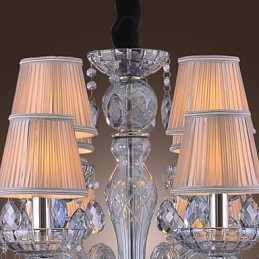 Traditional Classic Crystal Electroplated Glass Chandelier