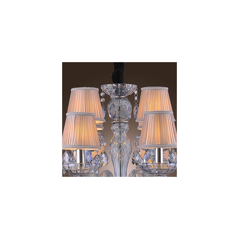 Traditional Classic Crystal Electroplated Glass Chandelier