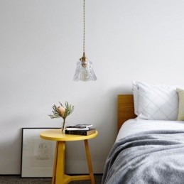 Flower Pendant Lamp Minimalist Decorative Glass Light Fixture