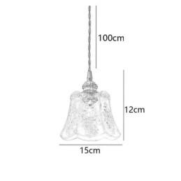 Flower Pendant Lamp Minimalist Decorative Glass Light Fixture