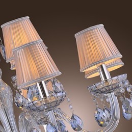 Traditional Classic Crystal Electroplated Glass Chandelier