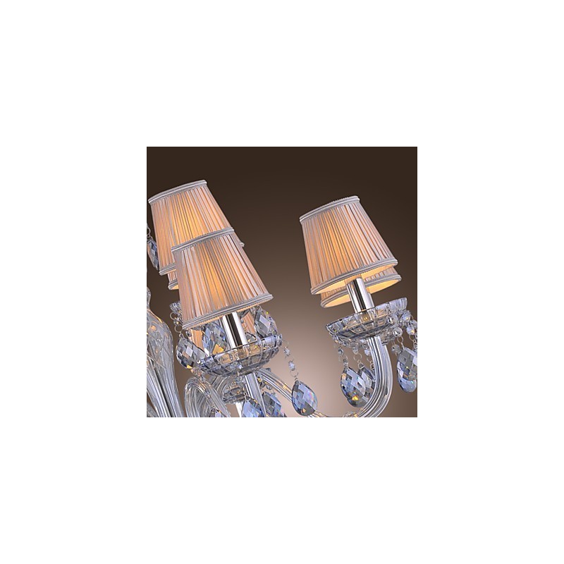 Traditional Classic Crystal Electroplated Glass Chandelier