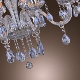 Traditional Classic Crystal Electroplated Glass Chandelier