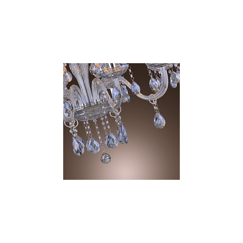 Traditional Classic Crystal Electroplated Glass Chandelier