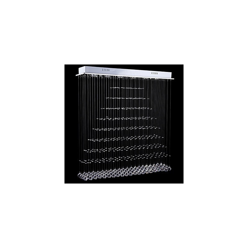 Rectangle Crystal Pendant Light Ceiling Chandelier Lighting Lamps Fixtures