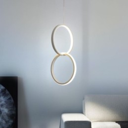 Mimimalist Double Ring Pendant Light