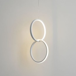Mimimalist Double Ring Pendant Light