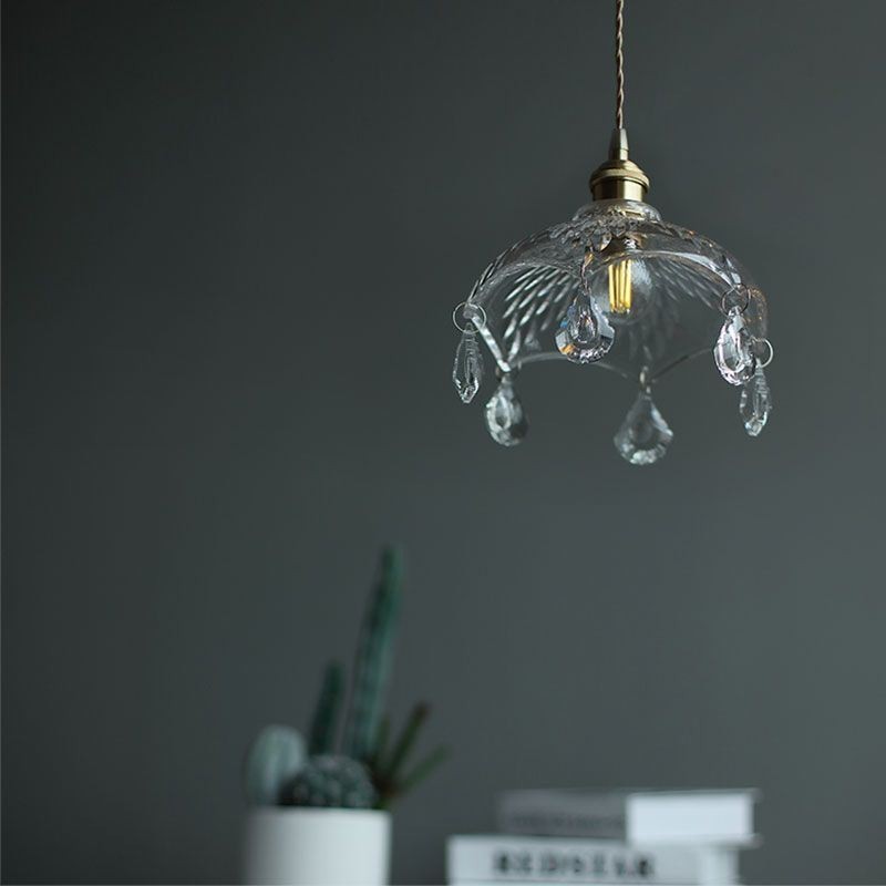 Modern Minimalist Glass Pendant Lamp Single Light Pendant Light