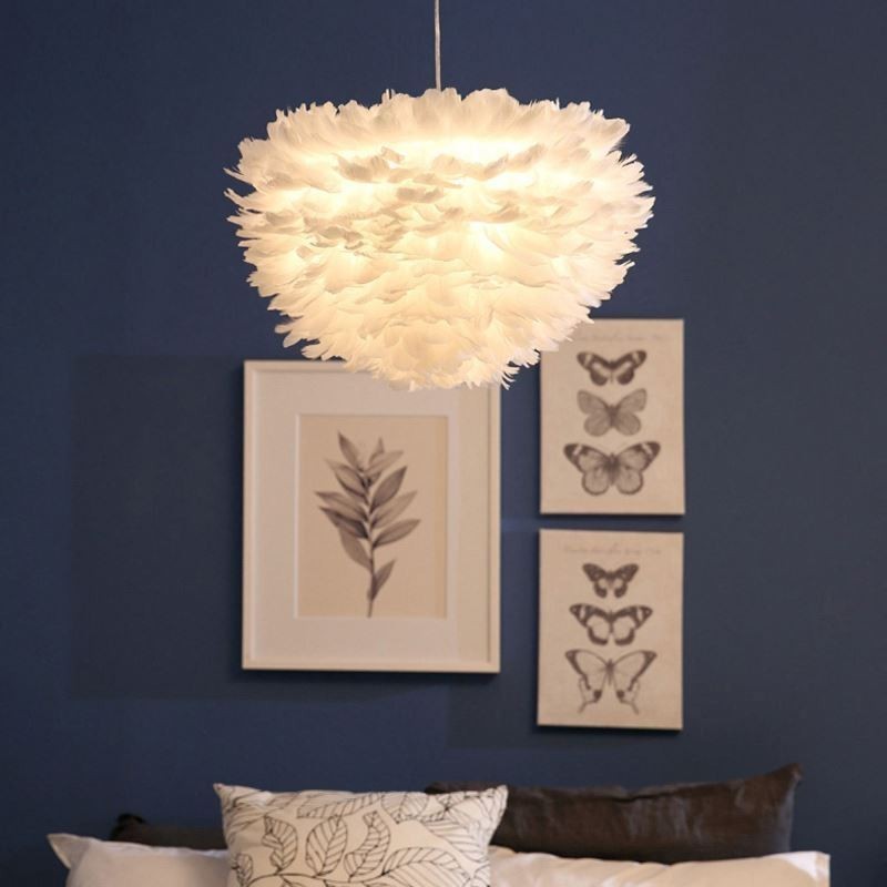 Pretty Feather Decorative Pendant Light Fixture