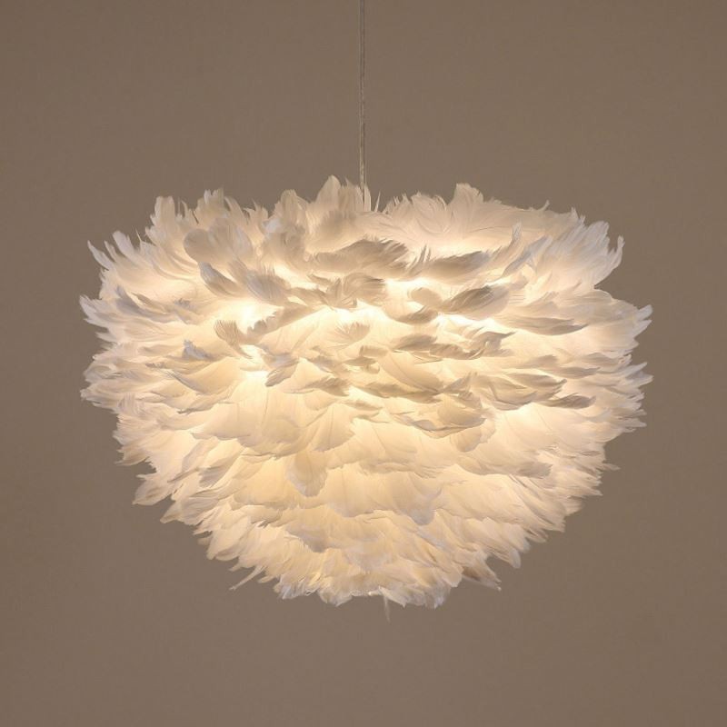 Pretty Feather Decorative Pendant Light Fixture