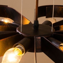 Modern Vintage Ceiling Light Iron Flower Shaped Pendant Light