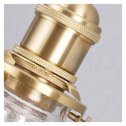 Glass Pendant Light Modern Crackle Ceiling Light Fixture