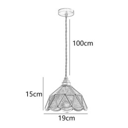 Retro Glass Pendant Light Japanese Style Glass Ceiling Light
