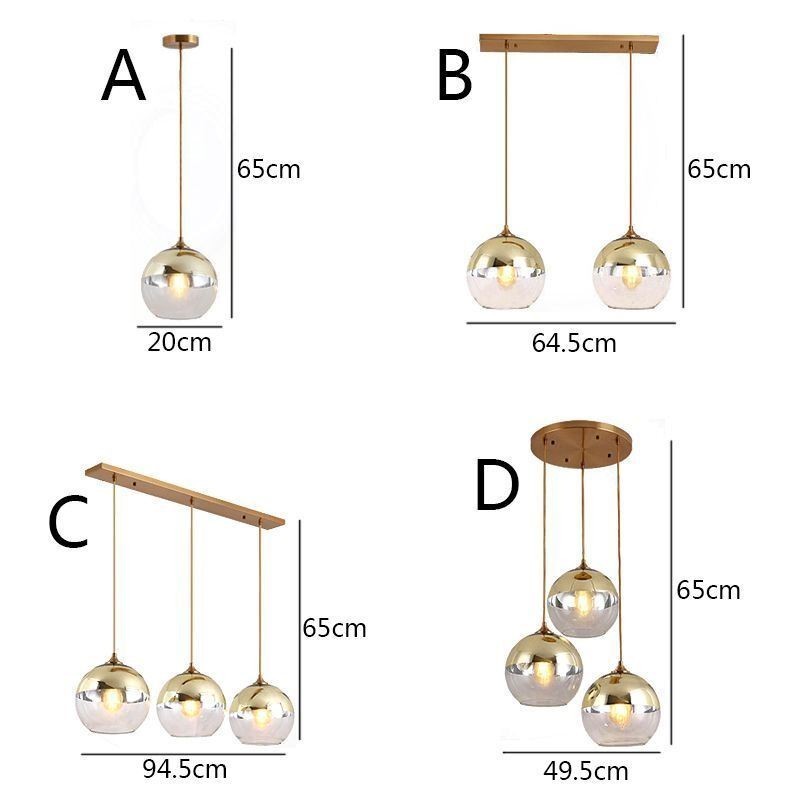 Creative Iron+Glass Globe Pendant Light Decorative Lighting