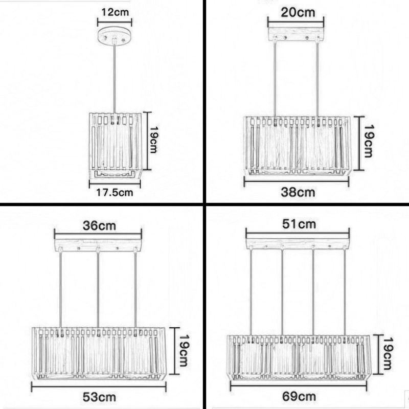 Minimalist Wood Cage Pendant Light