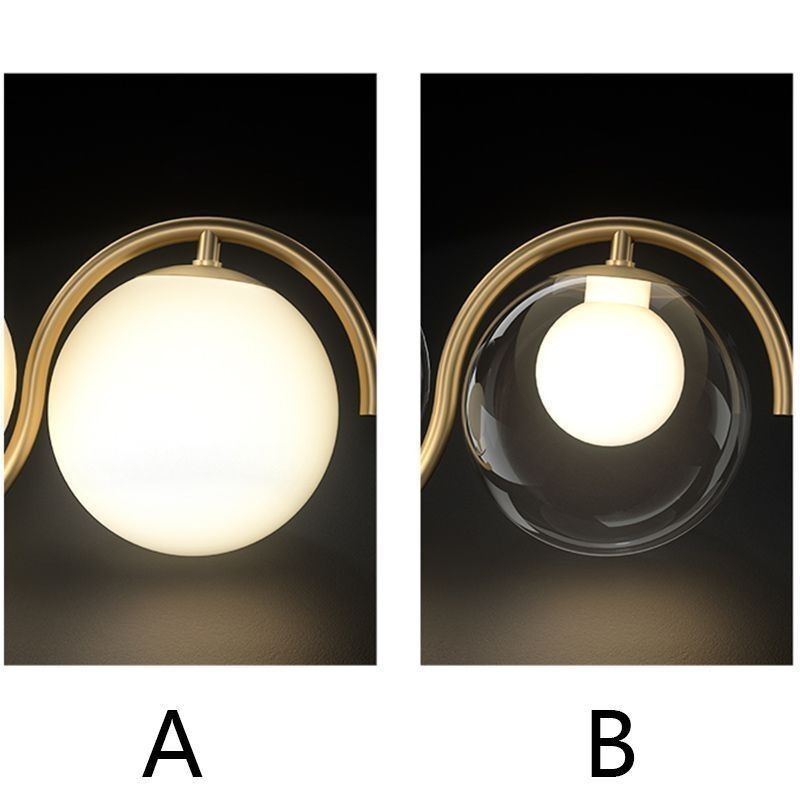 Modern Glass Globe Pendant Light Minimalist Light Fixture