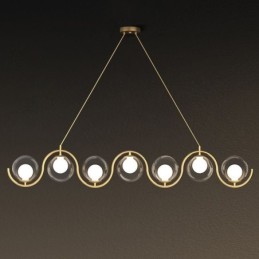 Modern Glass Globe Pendant Light Minimalist Light Fixture