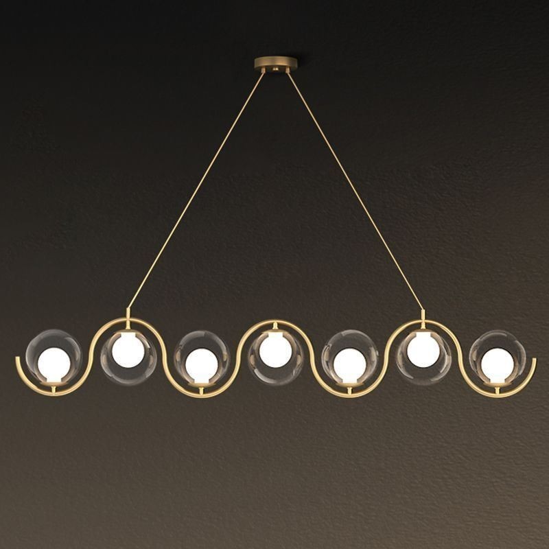 Modern Glass Globe Pendant Light Minimalist Light Fixture