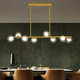 Chandelier Glass Globe Horizontal Type Pendant Light