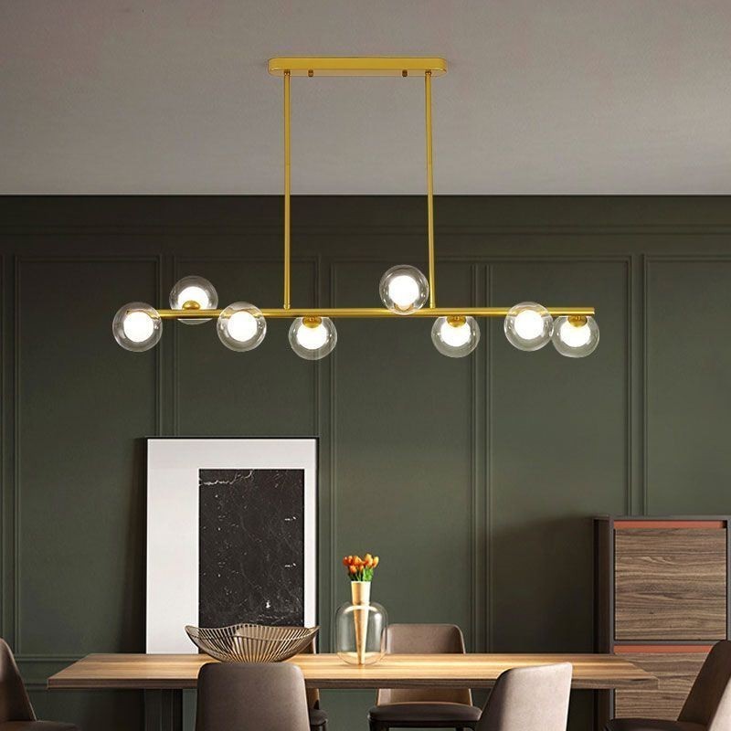 Chandelier Glass Globe Horizontal Type Pendant Light