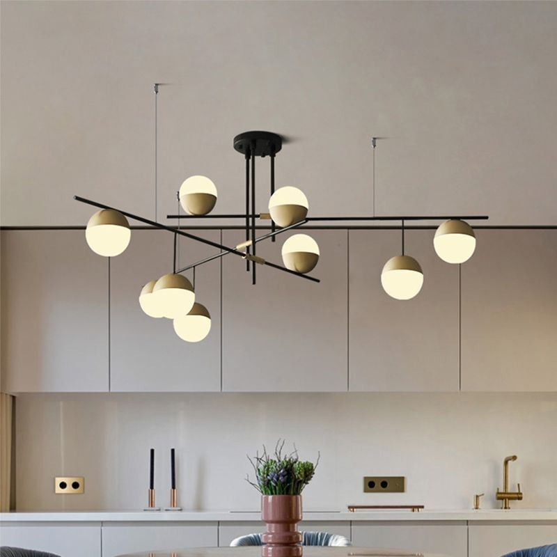 Glass Ball Chandelier Ceiling Light