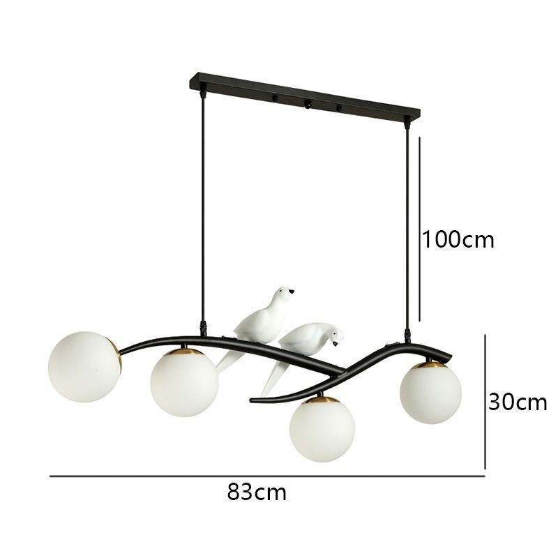 Modern Minimalist Branch Pendant Light 4 Lamp Decorative Light