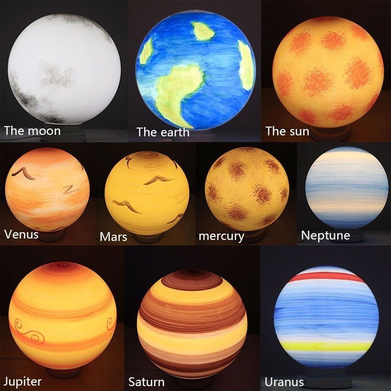 Nordic Planet Design Pendant Lamp Unique Solar System Planets Chandelier