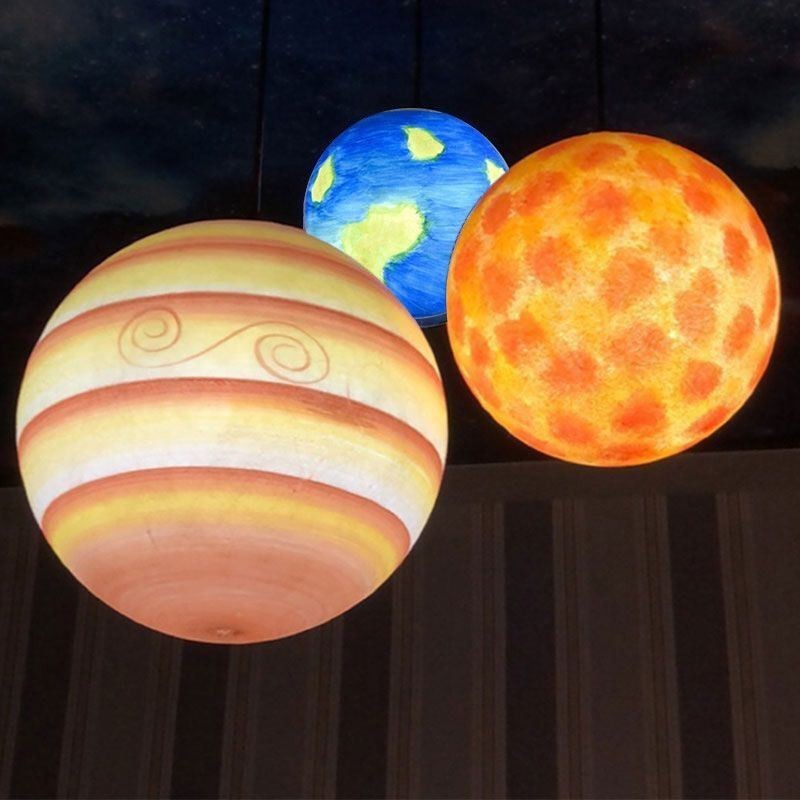 Nordic Planet Design Pendant Lamp Unique Solar System Planets Chandelier