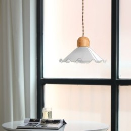 Modern Lace Glass Pendant Light Single Head Pendant Lamp