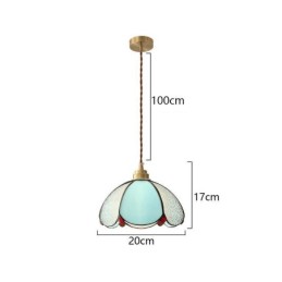 Minimalist Petal Glass Pendant Light Single Head Glass Pendant Lamp