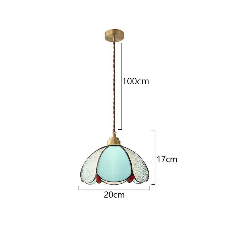 Minimalist Petal Glass Pendant Light Single Head Glass Pendant Lamp