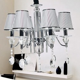Modern Contemporary Crystal Electroplated Chandelier